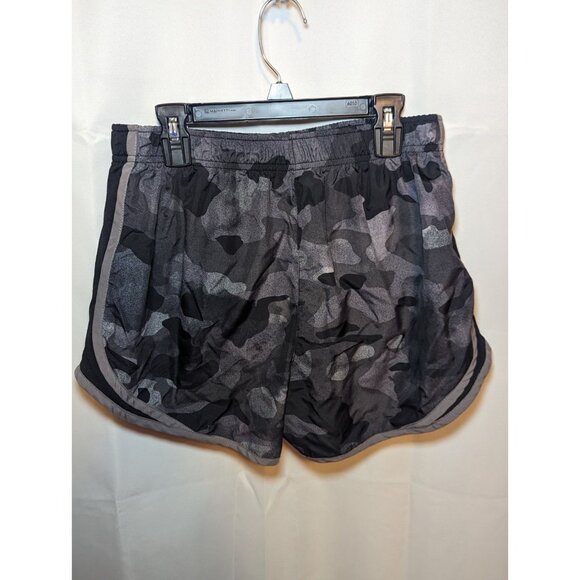 NIKE Dri-Fit Tempo Black And Gray Camo Size Medium Lined Drawstring Athletic - Picture 6 of 15